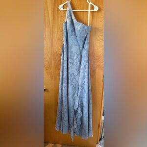 Azazie Dust Blue Dress